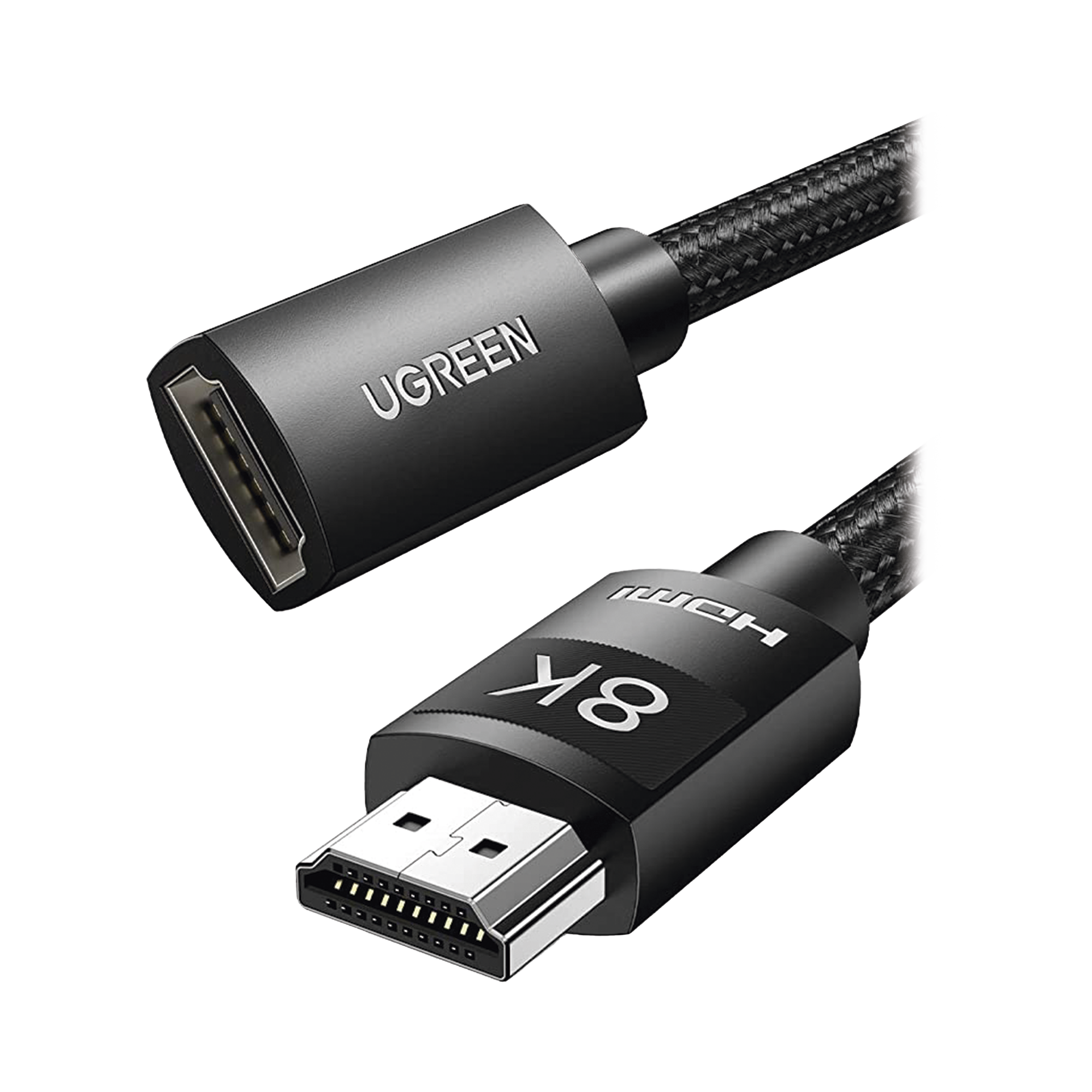 Cable de extensión HDMI 8K / 1 Metro / Macho a Hembra / HDMI 2.1 / 8K@60Hz / Núcleo de Cobre Puro 28AWG / Soporta la Conexión de hasta 3 Metros de largo en HDMI 2.1 Cable de extensión HDMI 8K / 1 Metro / Macho a Hembra / HDMI 2.1 / 8K@60Hz / Núcleo de Cobre Puro 28AWG / Soporta la Conexión de hasta 3 Metros de largo en HDMI 2.1